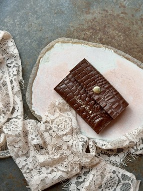 Wallet MIKRO Flap Cognac